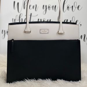 Black and White Kate Spade Work Bag